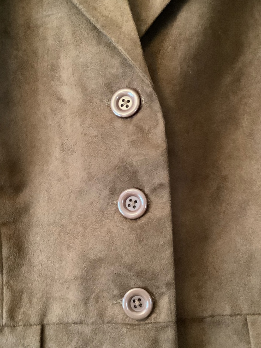 Women’s Brown Suede-Effect Blazer Jacket - Picture 4 of 9